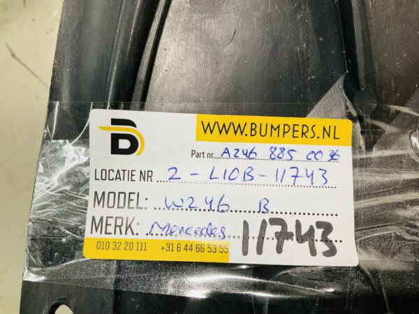 Onderplaat Mercedes B Klasse W246 A2468850036 Bumperlip 2-L10B-11743