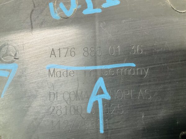 Onderplaat Mercedes A Klasse W176 CLA W117 AMG 1768850136 Bumperlip 2-L4E-11746