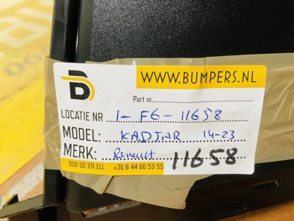 BUMPER Renault Kadjar 2014-2023 650222154 Achterbumper 1-F6-11658z