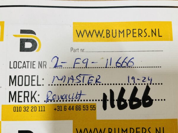 BUMPER Renault Master 3 2019-2024 VOORBUMPER 2-F9-11666z