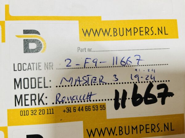 BUMPER Renault Master 3 2019-2024  VOORBUMPER 2-F9-11667z