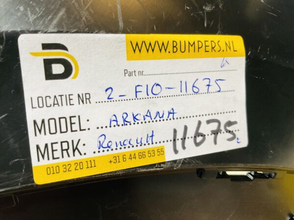 BUMPER Renault Arkana 6xpdc 2021-2024 VOORBUMPER 2-F10-11675z