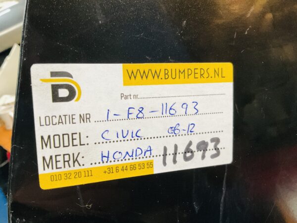 BUMPER Honda Civic 2006-2012 Achterbumper 1-F8-11693z