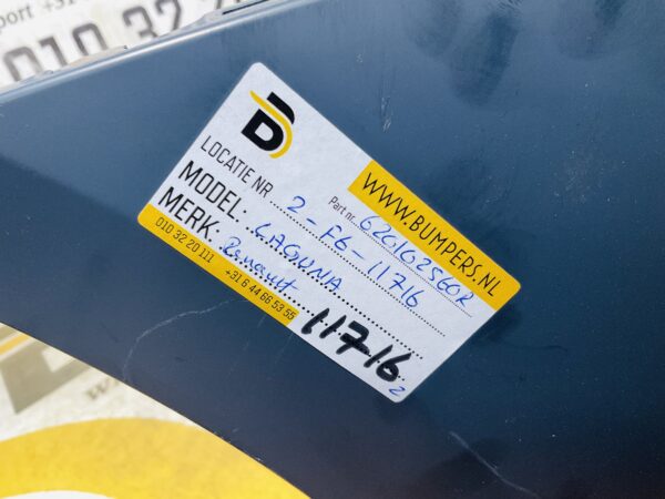 BUMPER Renault Laguna 620102560R VOORBUMPER 2-F6-11716z