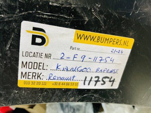 Bumper Renault Kangoo Express 2021-2024 Voorbumper 2-F9-11754