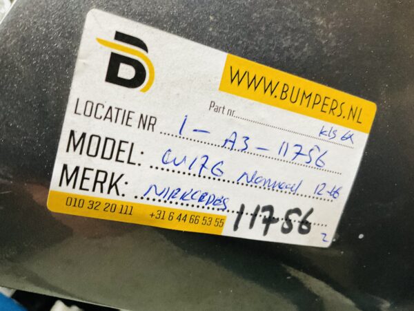 Bumper Mercedes A Klasse W176 Normaal kls 6xpdc 2012-2016 Voorbumper 1-A3-11756