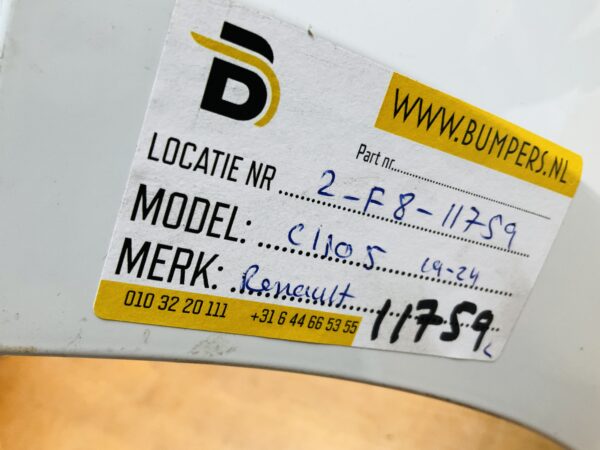BUMPER Renault Clio 5 2019-2024 VOORBUMPER 2-F8-11759z