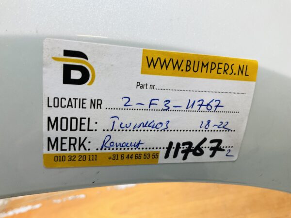 BUMPER Renault Twingo 3 Facelift 2019-2022 VOORBUMPER 2-F3-11767z