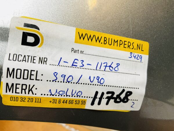 BUMPER Volvo S90 V90 VOORBUMPER 1-E3-11768z
