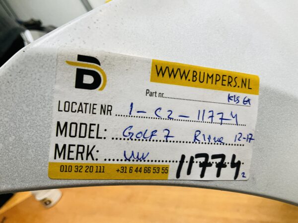 BUMPER Volkswagen Golf 7 Rline kls 6xpdc 2012-2017 VOORBUMPER 1-C2-11774z