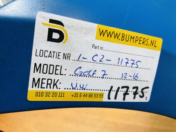 BUMPER Volkswagen Golf 7 2012-2016 VOORBUMPER 1-C2-11775z
