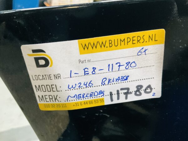 BUMPER Mercedes B Klasse W246 Normaal 6xpdc 2012-2016 Achterbumper 1-E8-11780z