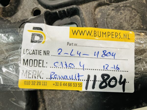 Onderplaat Renault Clio 4 2012-2016 622563607R Bumperlip 2-L4-11804