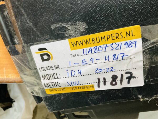Bumper Volkswagen id4 2020-2022 11A8075219b9 Achterbumper 1-E9-11817