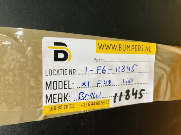 Bumper lip BMW X1 F48  Achterbumper lip 2-F6-11845