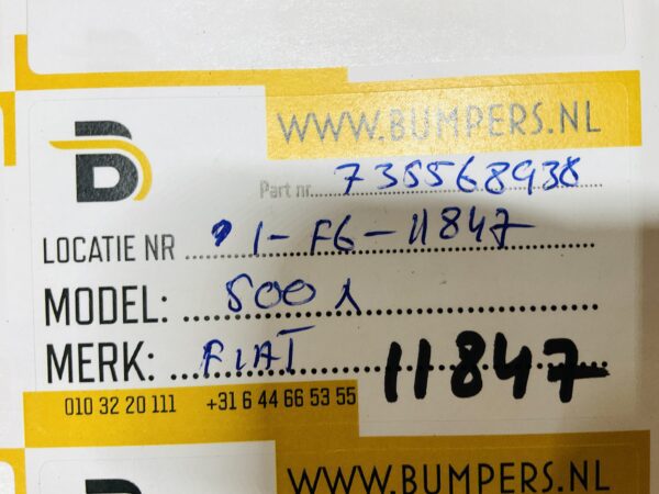 Bumper Fiat 500 X 735568938 Achterbumper 2-F6-11847