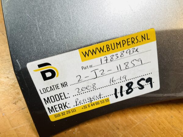 BUMPER Peugeot 2008 2016-2019 VOORBUMPER 2-J2-11859z
