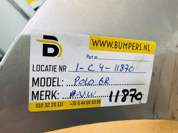 BUMPER Volkswagen Polo 6R 4xpdc 2007-2012  VOORBUMPER 1-C4-11870z