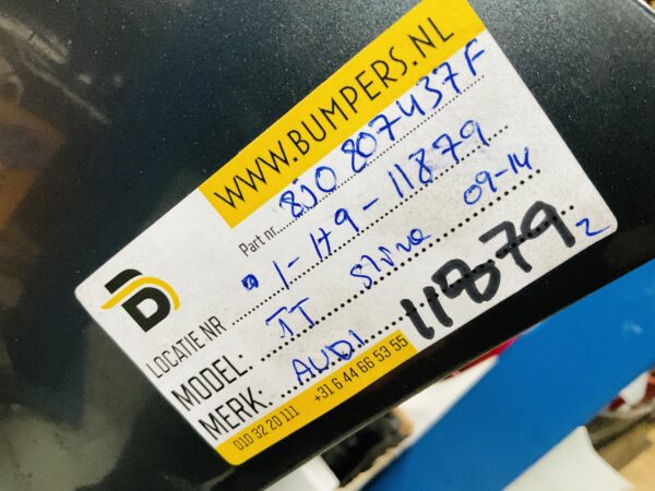 BUMPER Audi TT Sline S-Line 2009-2014 8JO807437F VOORBUMPER 1-H9-11879z