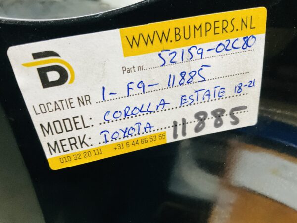 Bumper Toyota Corolla Estate Stationwagen 2018-2024  Achterbumper 1-F9-11885