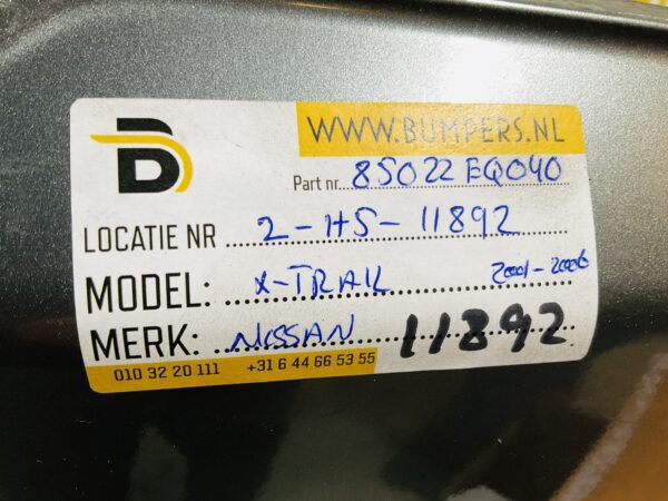 Bumper Nissan X-Trail XTrail 2001-2006 85022EQ040 Achterbumper 2-H5-11892