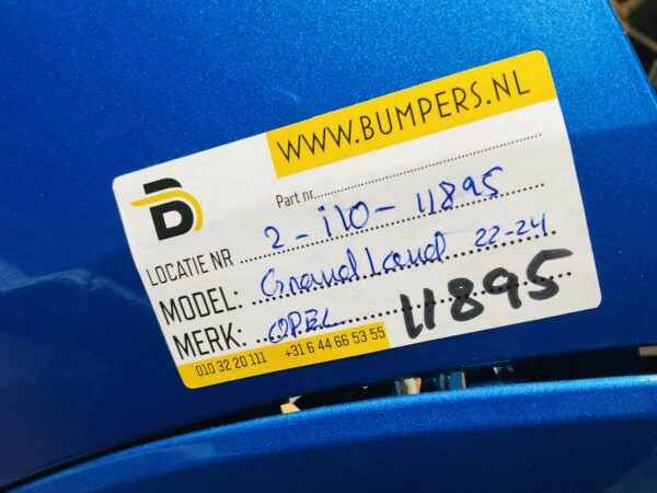 BUMPER Opel Grandland 6xpdc 2022-2024  VOORBUMPER 2-i10-11895z