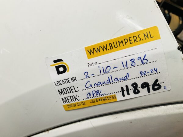BUMPER Opel Grandland 6xpdc 2022-2025 C08628-10231145 VOORBUMPER 2-i10-11896z