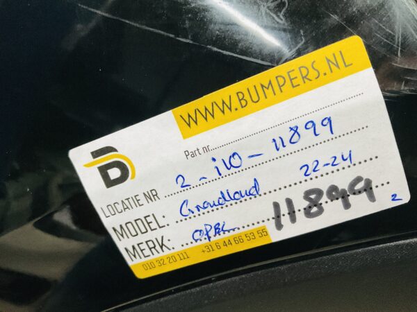 BUMPER Opel Grandland 6xpdc 2022-2024  VOORBUMPER 2-i10-11899z