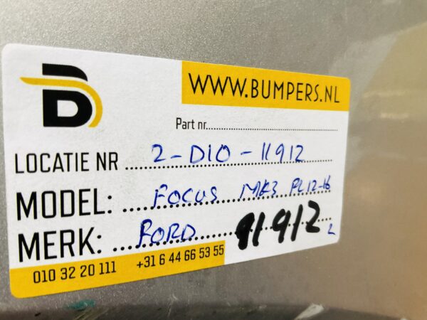 BUMPER Ford Focus MK3 Facelift 2011-2016 VOORBUMPER 1-D10-11912z
