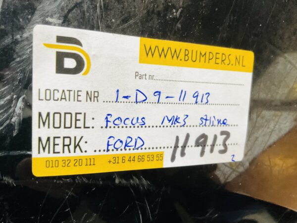 BUMPER Ford Focus MK3 Facelift Stline St-Line 2011-2016 VOORBUMPER 1-D9-11913z