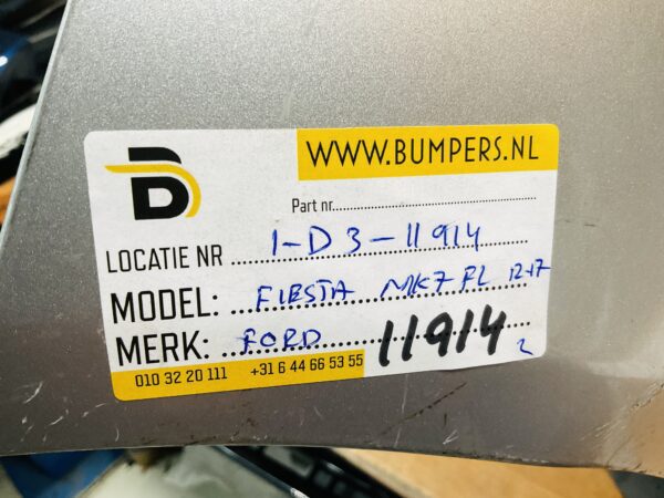 BUMPER Ford Fiesta MK7 Facelift 2012-2017 VOORBUMPER 1-D3-11914z