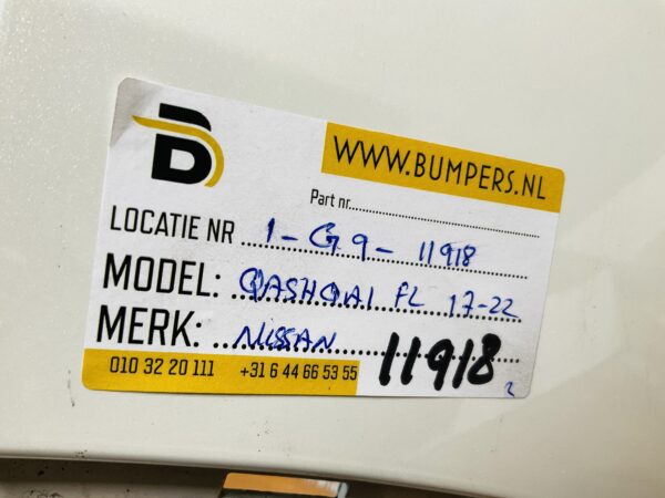 BUMPER Nissan Qashqai Facelift kls 2017-2021 VOORBUMPER 1-G9-11918z