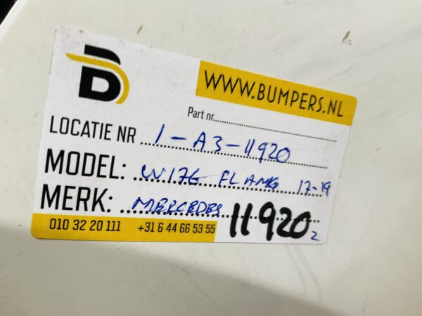 BUMPER Mercedes A Klasse W176 AMG Facelift 6xpdc 2016-2019 VOORBUMPER 1-A3-11920z
