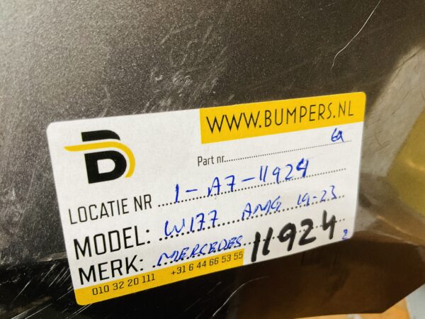 BUMPER Mercedes A Klasse W177 AMG 6xpdc 2019-2023 VOORBUMPER 1-A7-11924z