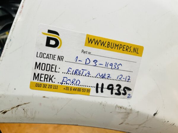 BUMPER Ford Fiesta MK7 Facelift 2012-2017 VOORBUMPER 1-D3-11935z