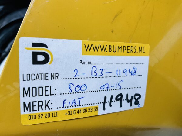 BUMPER Fiat 500 2007-2015  VOORBUMPER 2-B3-11948z