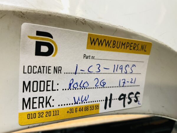 BUMPER Volkswagen Polo 2G 2017-2021  VOORBUMPER 1-C3-11955z