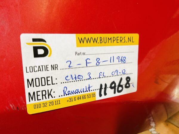BUMPER Renault Clio 3 Facelift 2007-2011 VOORBUMPER 2-F8-11968z