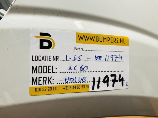 BUMPER Volvo XC60 XC-60 2018-2022  VOORBUMPER 1-E5-11974z
