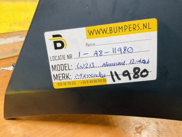 BUMPER Mercedes E Klasse W213 Normaal 6xpdc 2012-2019  VOORBUMPER 1-A8-11980z