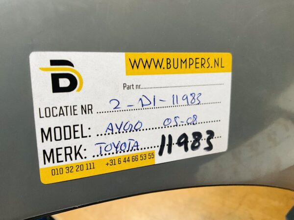 BUMPER Toyota Aygo 2005-2008  VOORBUMPER 2-D1-11983z