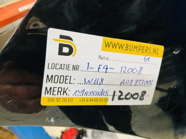 BUMPER Mercedes CLA W118 6xpdc A118855002 Achterbumper 1-F9-12008z