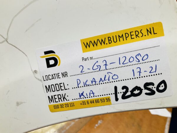 BUMPER Kia Picanto 2017-2021 VOORBUMPER 2-G7-12050z
