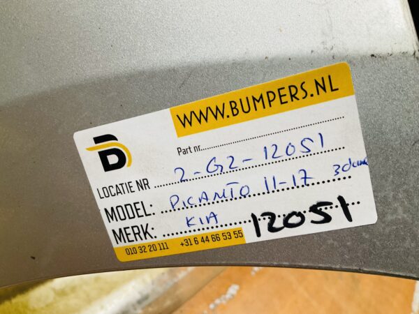 BUMPER Kia Picanto 2011-2017 3-Deur VOORBUMPER 2-G2-12051z