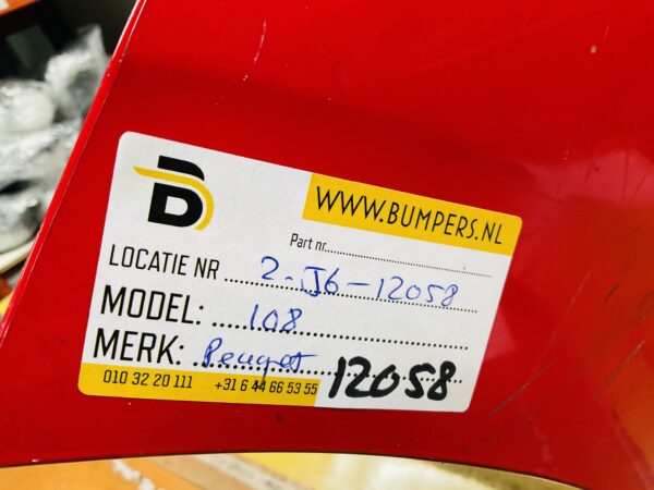 BUMPER Peugeot 108 2014-2023 VOORBUMPER 2-J6-12058z
