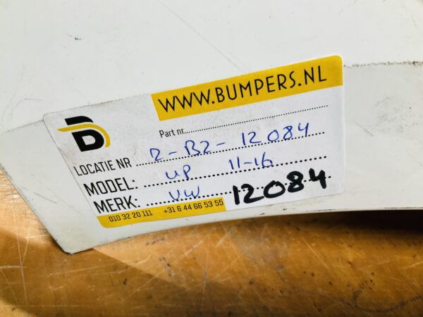 BUMPER Volkswagen UP 2011-2016 VOORBUMPER 2-B2-12084z