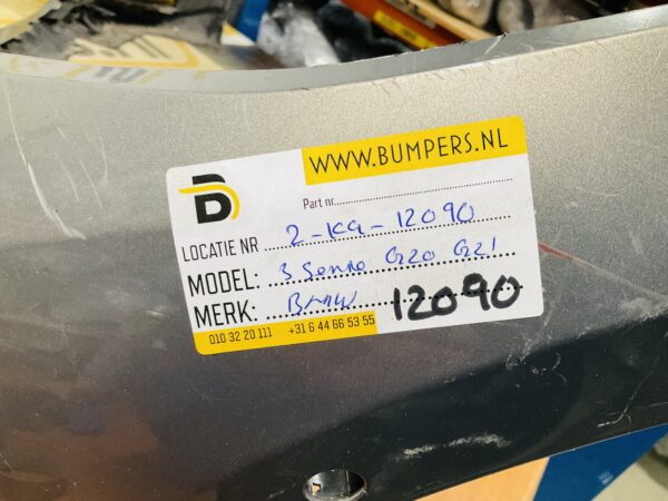 BUMPER BMW 3 Serie G20 G21 MPakket M-Pakket 6xpdc VOORBUMPER 2-K9-12090z