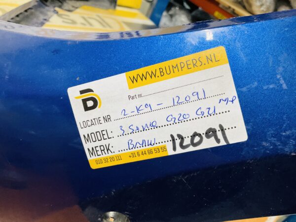 BUMPER BMW 3 Serie G20 G21 MPakket M-Pakket 6xpdc VOORBUMPER 2-K9-12091z