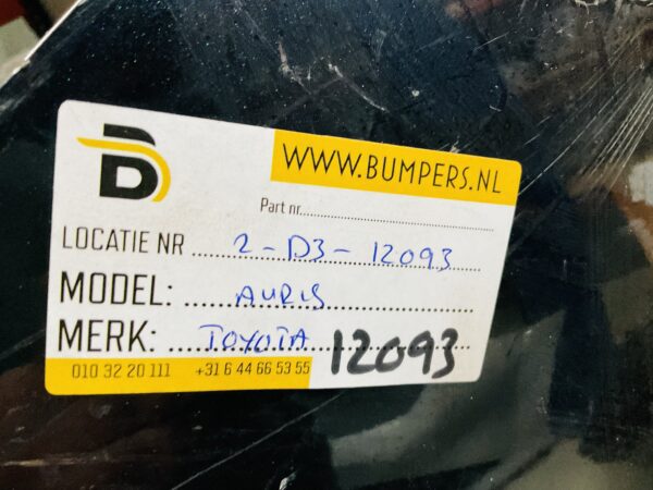 BUMPER Toyota Auris Facelift 2012-2015 6xpdc VOORBUMPER 2-D3-12093z