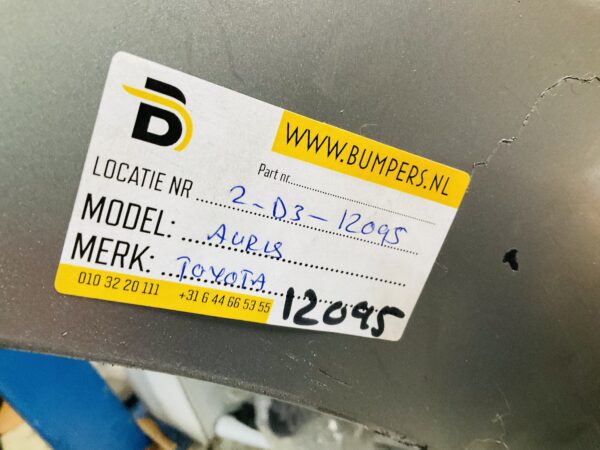BUMPER Toyota Auris 2016-2021 VOORBUMPER 2-D3-12095z